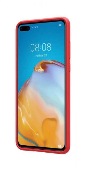 Nillkin Flex Pure Liquid Silicone Case For Huawei P40 Red - Image 3