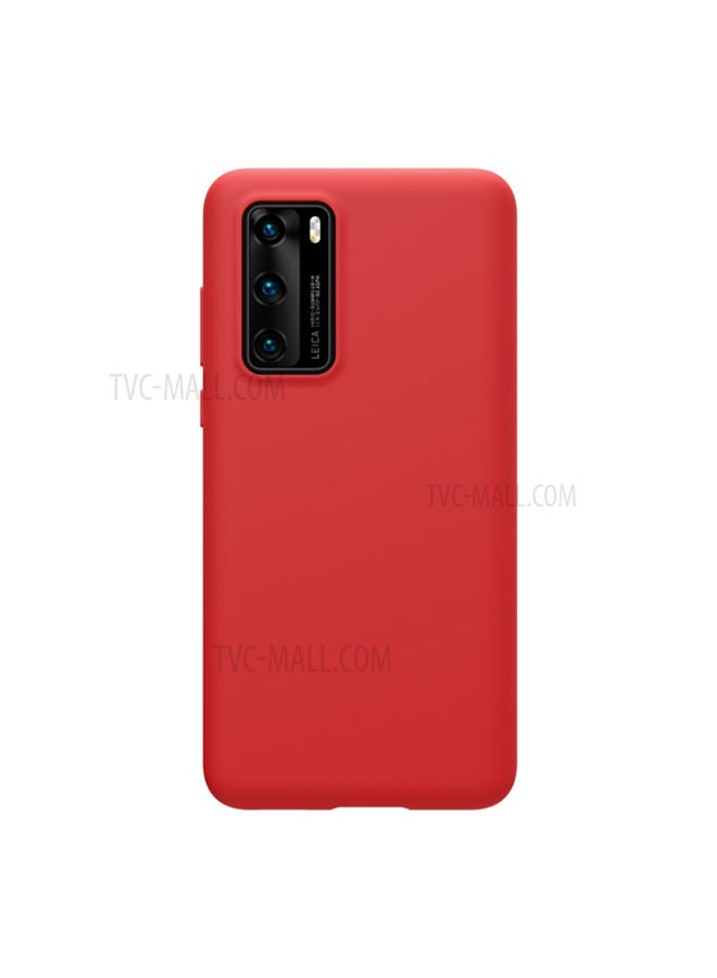 Nillkin Flex Pure Liquid Silicone Case For Huawei P40 Red - Image 1
