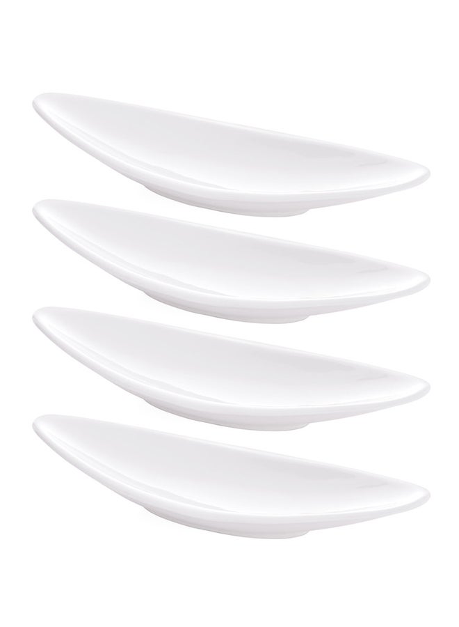 Dove 4-Piece Serve Plate Set White 10inch - Image 2