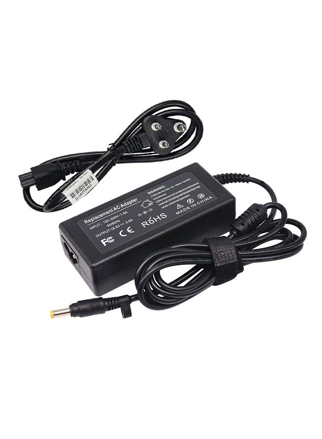 HP AC Adapter Charger For HP Compaq Laptop Black - Image 1