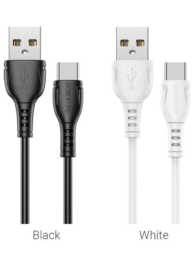 BOROFONE USB To Type C Charging Cable White - Image 4