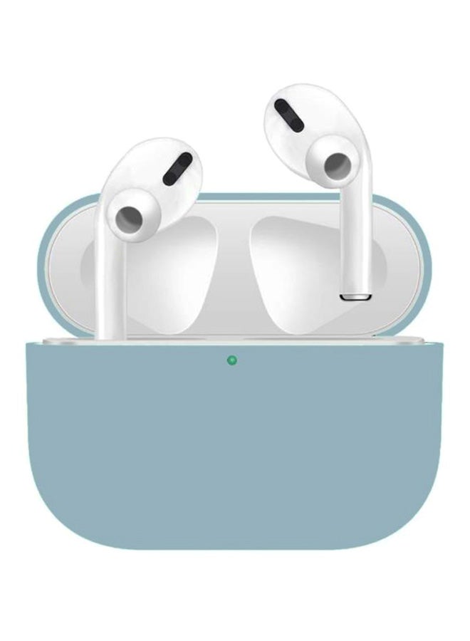 MARGOUN Silicone Case Cover For Apple AirPods Pro Blue 
