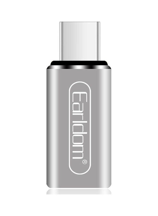 Earldom - iOS To Type -C Plug And Play Adapter Silver - Image 1