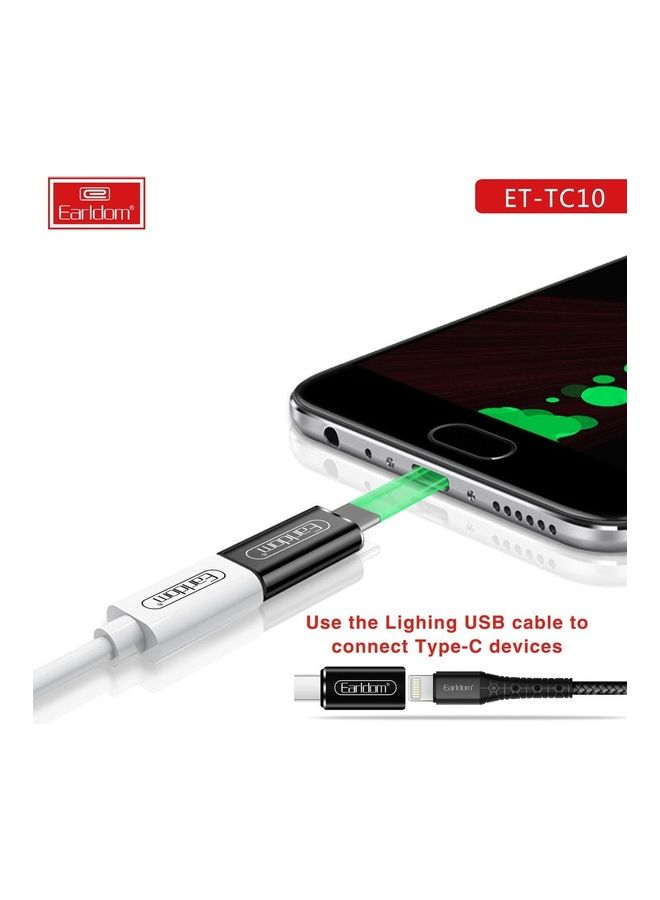 Earldom - iOS To Type -C Plug And Play Adapter Silver - Image 1