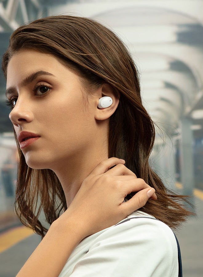 OPPO - Enco W11 True Wireless Earbuds With Charging Case White - Image 1
