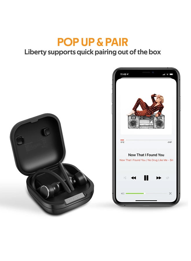 PROMATE TWS True Bluetooth Wireless In-Ear Headphones With Charging Case Black  - Image 3
