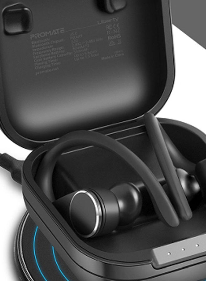 PROMATE TWS True Bluetooth Wireless In-Ear Headphones With Charging Case Black  - Image 4