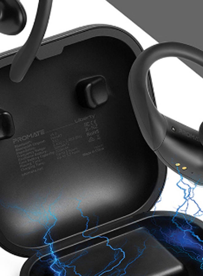 PROMATE TWS True Bluetooth Wireless In-Ear Headphones With Charging Case Black  - Image 5