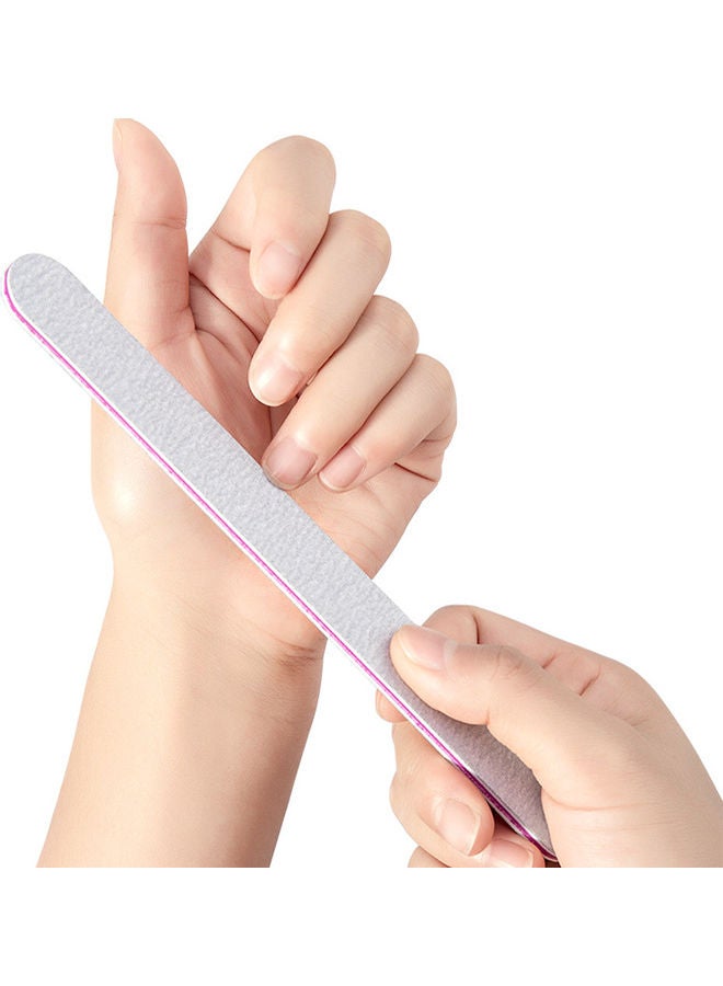 15-Piece Professional Nail File Set Silver - Image 2