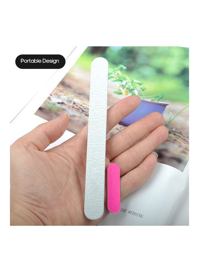 15-Piece Professional Nail File Set Silver - Image 4