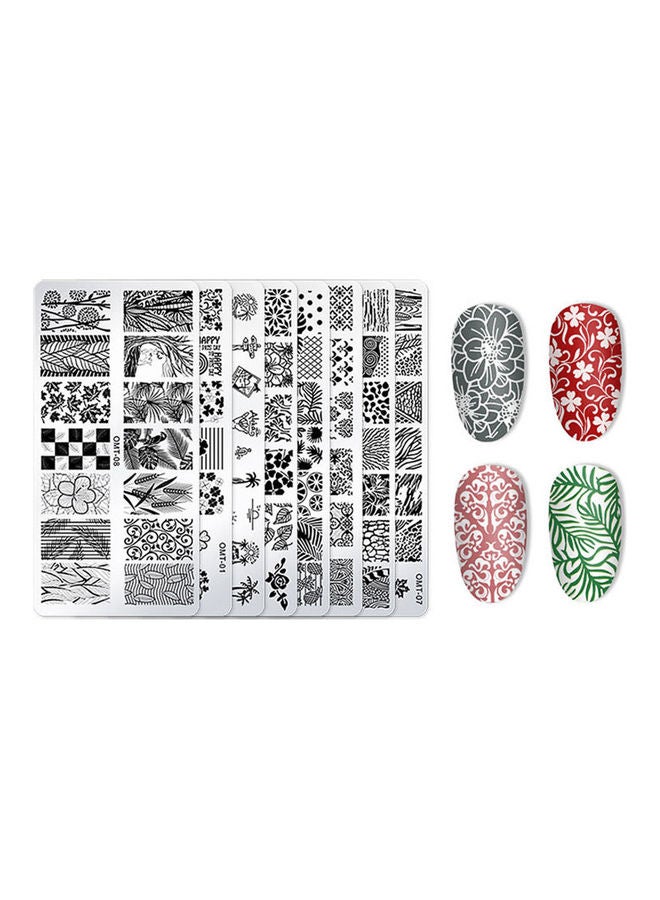 Generic - 8-Piece Nail Stamping Starter Kit Multicolour - Image 1