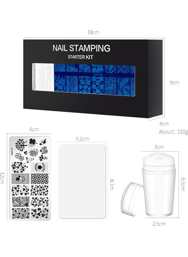 Generic - 8-Piece Nail Stamping Starter Kit Multicolour - Image 1
