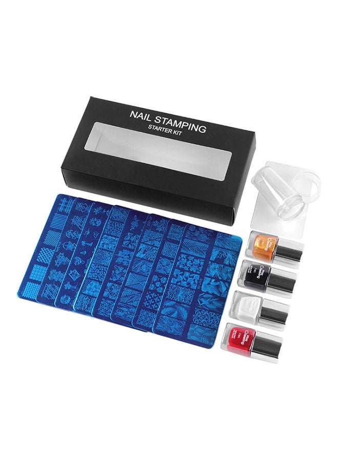 Generic - 8-Piece Nail Stamping Starter Kit Multicolour - Image 1