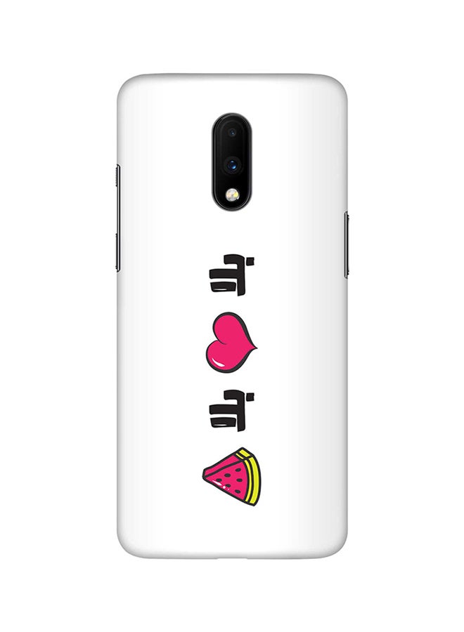 OnePlus - Slim Snap Basic Series Customized Mobile Cover For OnePlus 7 Multi Color - Image 1