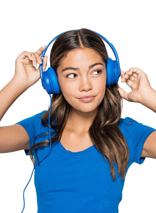 Skullcandy - Cassette Junior Volume-Limiting Wired Over-Ear Headphone Cobalt Blue - Image 1