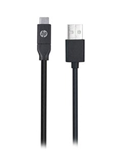 كابل شحن من منفذ USB C إلى USB A لنسخ البيانات أسود
