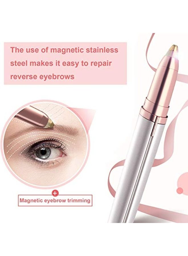 Electric Portable Facial Hair Remover White/Copper - Image 3