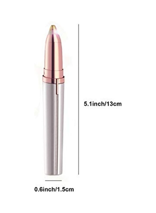 Electric Portable Facial Hair Remover White/Copper - Image 4