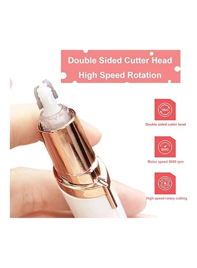Electric Portable Facial Hair Remover White/Copper - Image 5