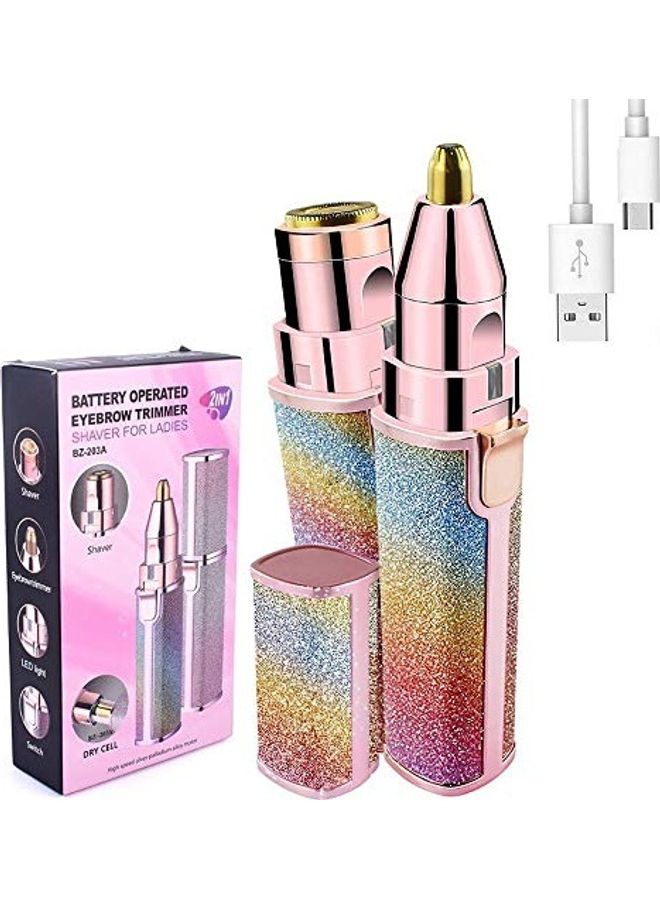2 In 1 Facial Hair Remover And Eyebrow Trimmer Multicolour - Image 1