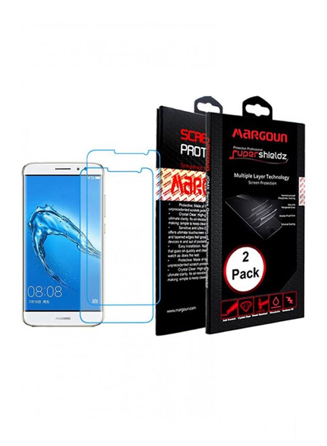 مارجون قطعتان من لاصقة حماية الشاشة لهاتف هواوي جي 9 بلس شفاف - Image 2