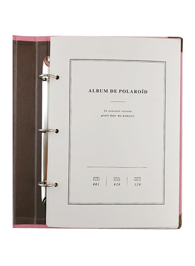 Ozone 120 Pockets Mini Photo Album For Fujifilm Instax Pink - Image 4
