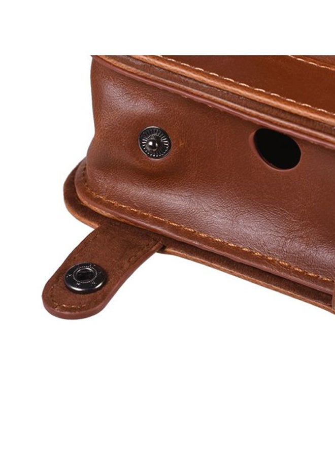 ANDOER Protective Camera Case With Shoulder Strap For Fujifilm Instax SQ10 Brown  - Image 4