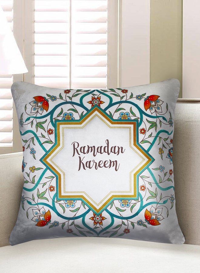 فيلاتو غطاء وسادة ديكور مخملي بطبعة "رمضان كريم" متعدد الألوان 45 x 45سم - Image 3