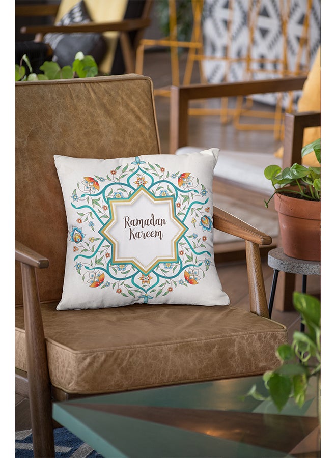 فيلاتو غطاء وسادة ديكور مخملي بطبعة "رمضان كريم" متعدد الألوان 45 x 45سم - Image 5