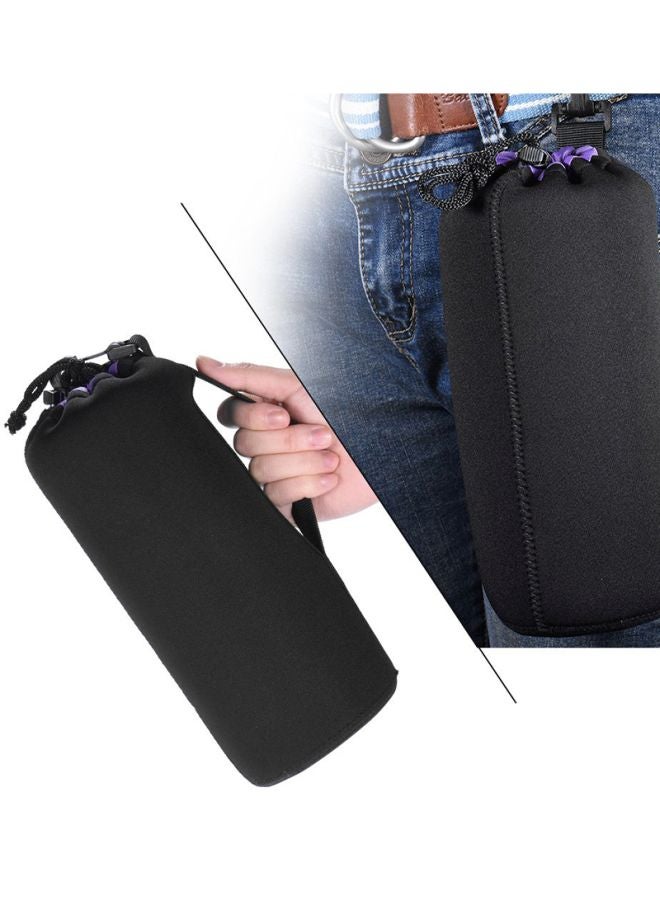ANDOER Water-Resistant Protective Bag Case Protector For DSLR Lens Black/Purple  - Image 4
