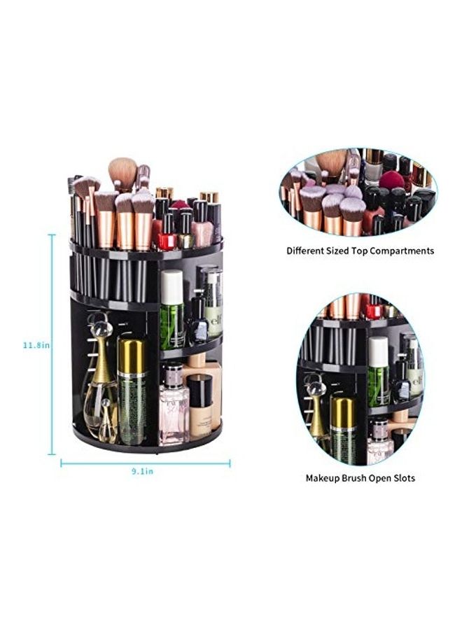 منظم مستحضرات تجميل دوار بزاوية 360 درجة. متعدد الألوان - Image 2