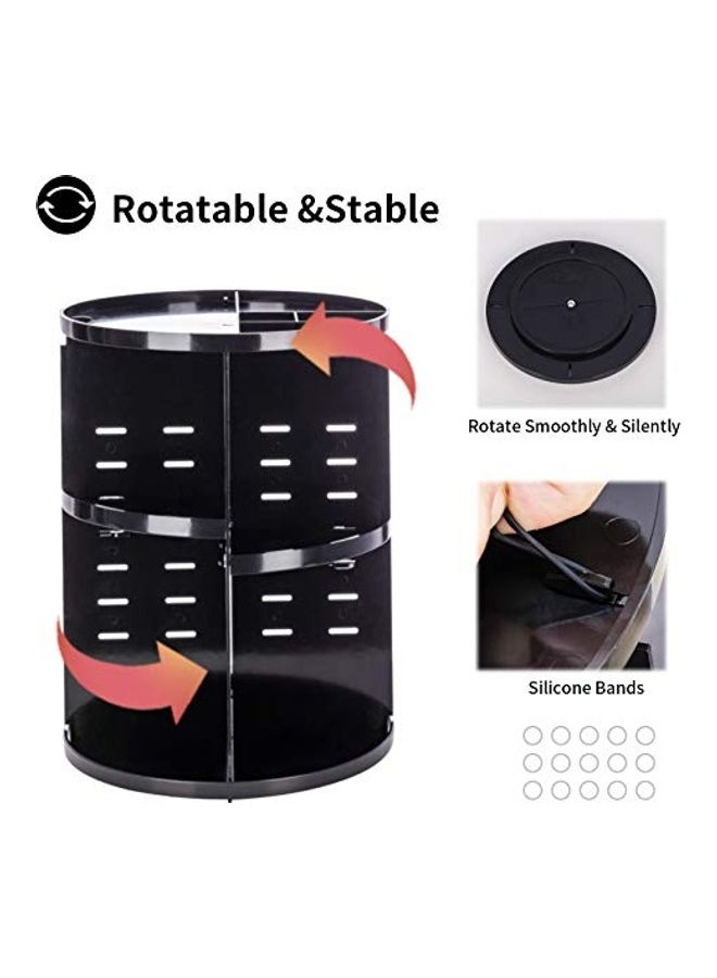منظم مستحضرات تجميل دوار بزاوية 360 درجة. متعدد الألوان - Image 4