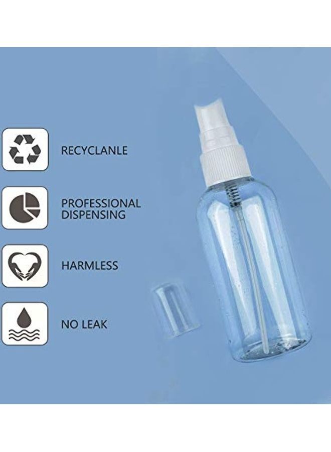 Generic 24-Piece Refillable Plastic Mist Spray Bottle 2oz Clear - Image 2