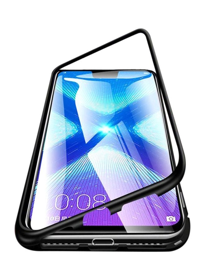 LNKOO Magnetic Adsorption Case For Huawei Honor 8X Clear/Black - Image 1