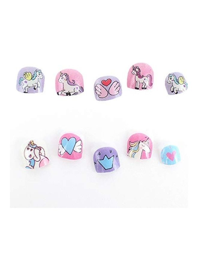 500-Piece Nail Art Stickers for Kids Multicolour - Image 2
