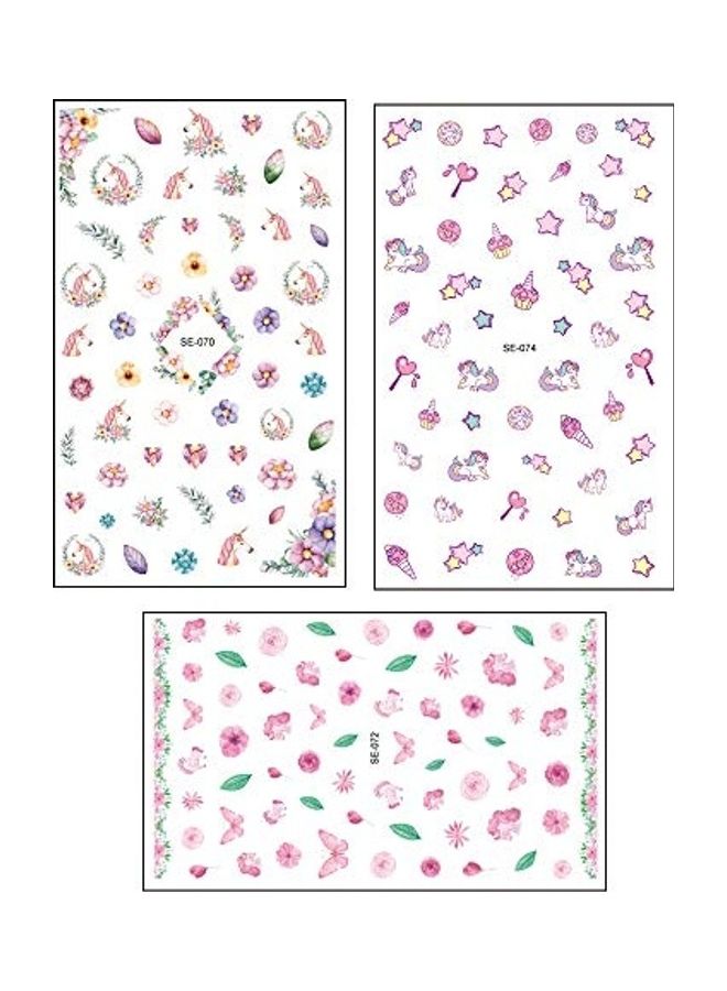 500-Piece Nail Art Stickers for Kids Multicolour - Image 5
