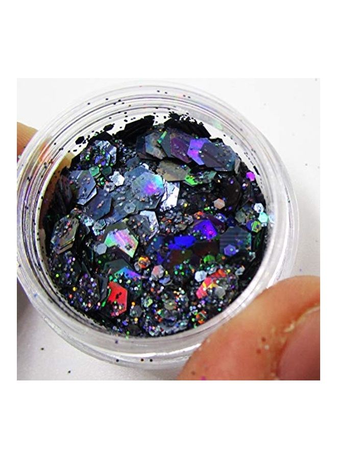 Generic 12-Piece Holographic Festival Glitters Nail Art Multicolour  - Image 2