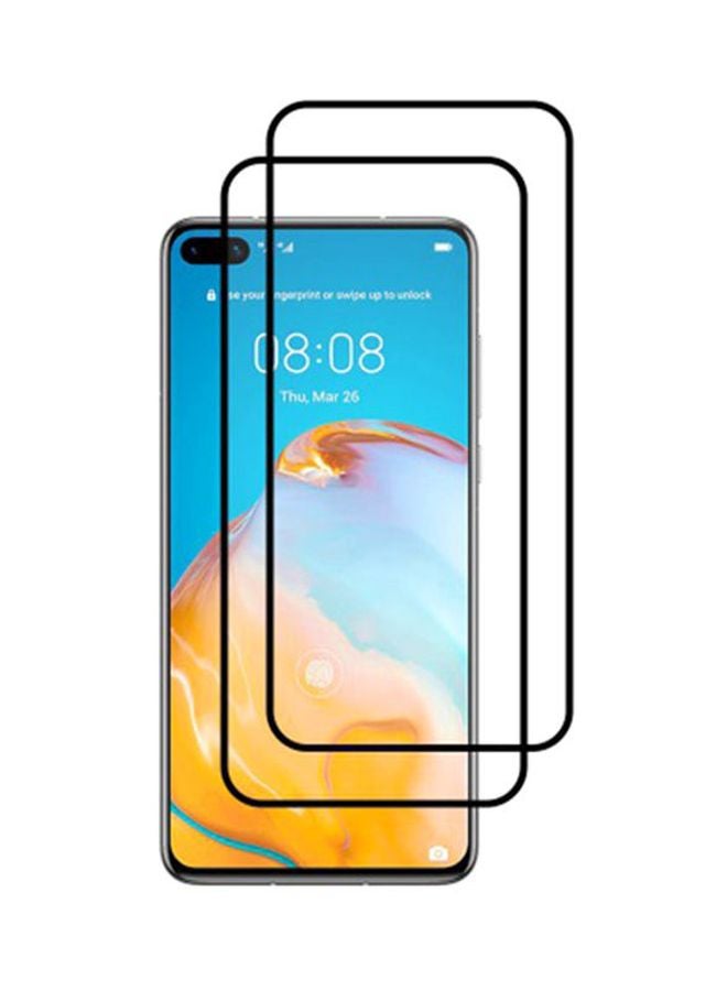 MARGOUN Pack Of 2 3D Screen Protector For Huawei P40 Black/Clear - Image 1