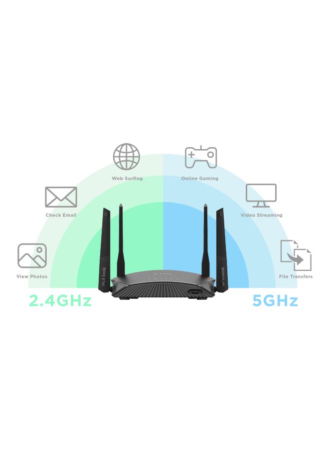 DIR-2660 AC2600 Smart Mesh Wi-Fi Router Grey