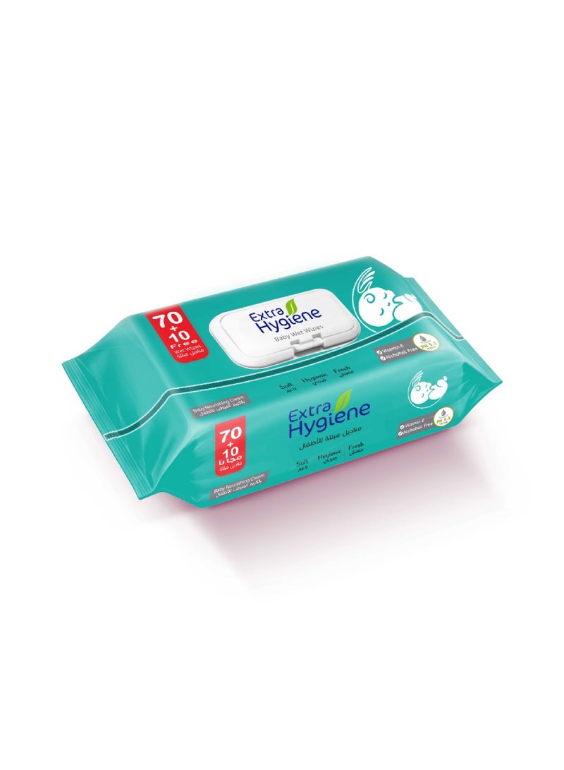 Hygiene 80-Piece Baby Wet Wipes ( 3 Packs) 