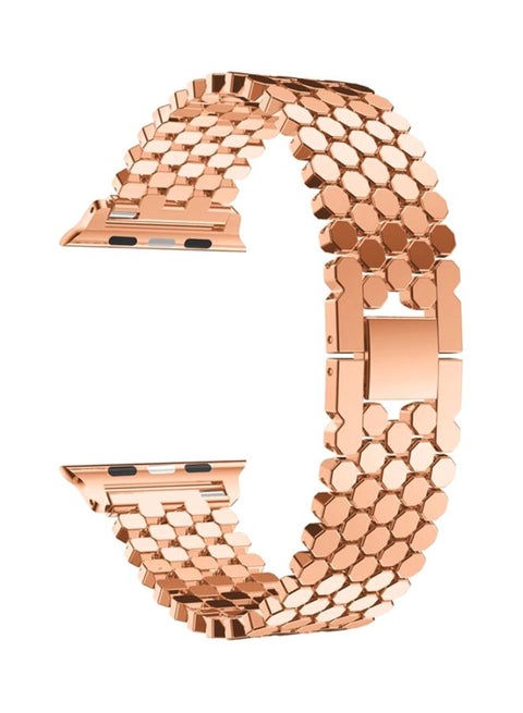 Replacement Strap For Apple Watch Series 4 40mm Rose Gold