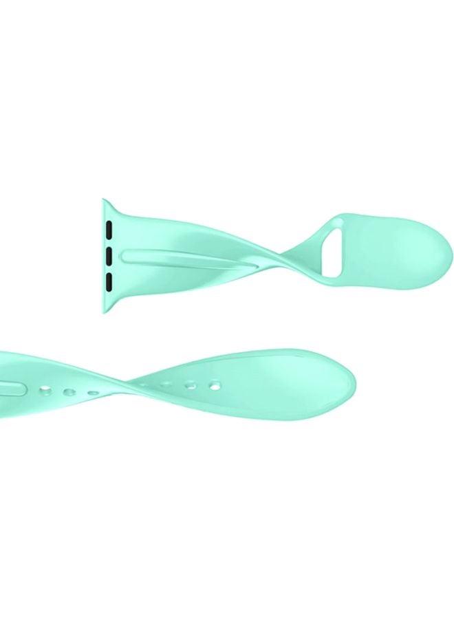 Voberry Replacement Band For Apple Watch Series 3 42mm Mint Green - Image 4