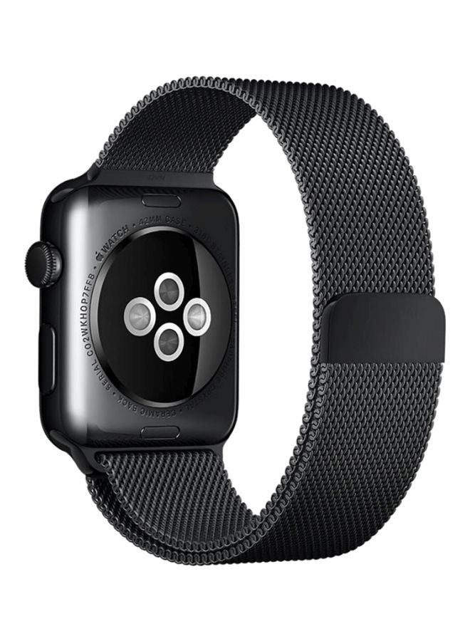 Apple - Interchangeable Band For Apple Watch 38mm Black - Image 1