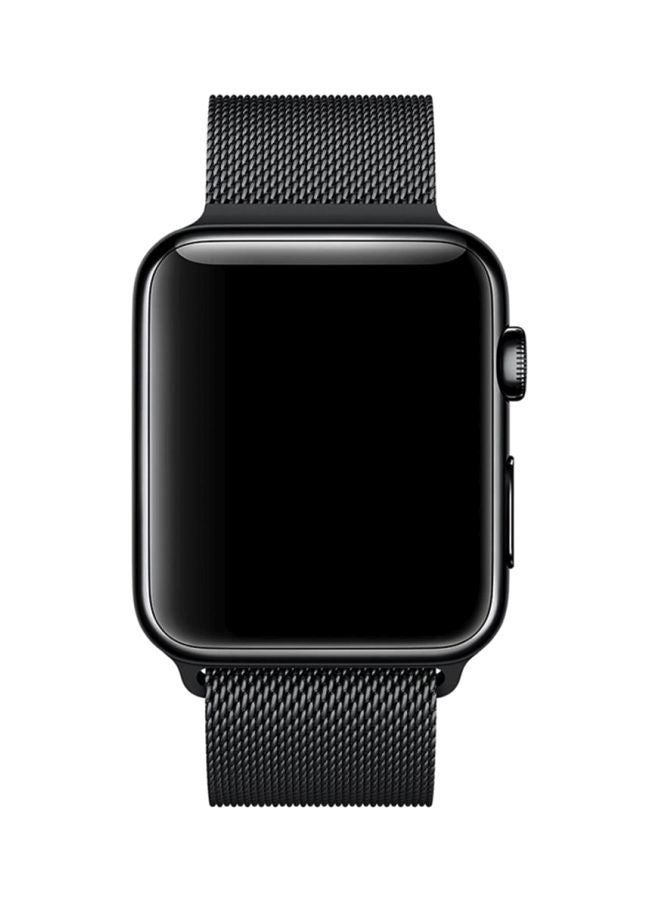 Apple - Interchangeable Band For Apple Watch 38mm Black - Image 1