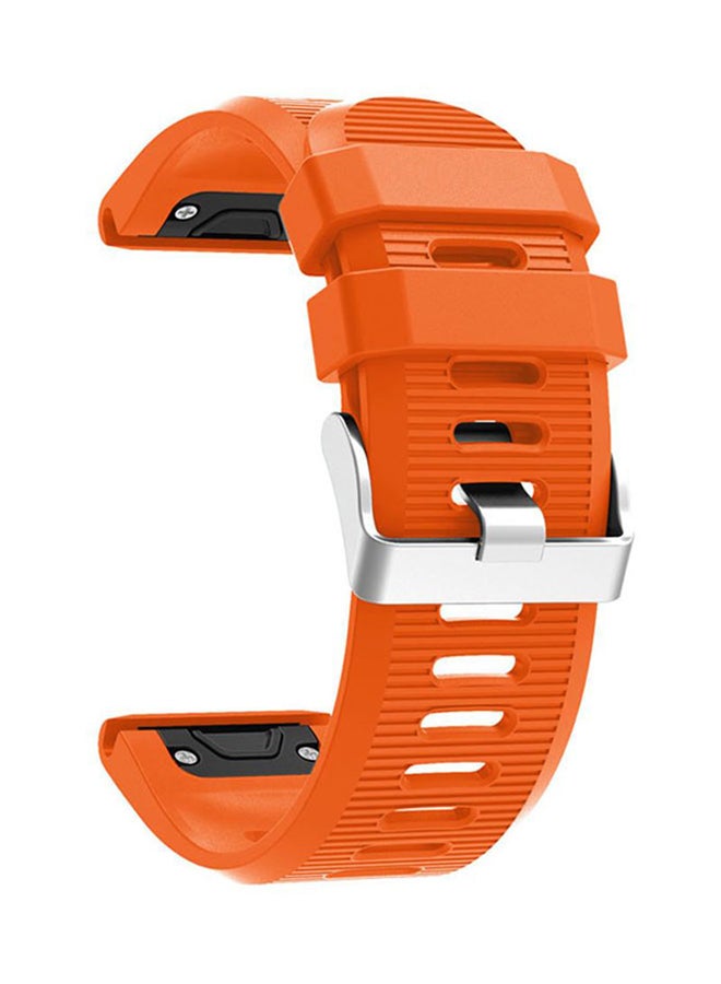 Voberry Replacement Watch Band For Garmin Fenix 5X Plus Orange - Image 1