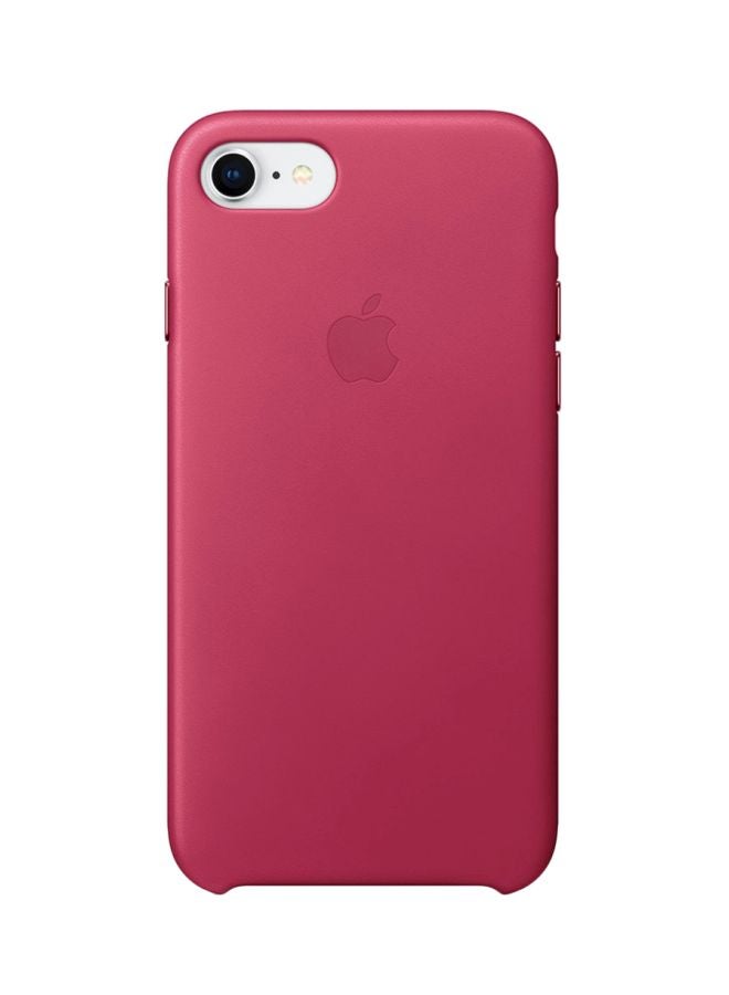 Apple Leather Case For iPhone 8/iPhone 7 Pink Fuchsia - Image 1