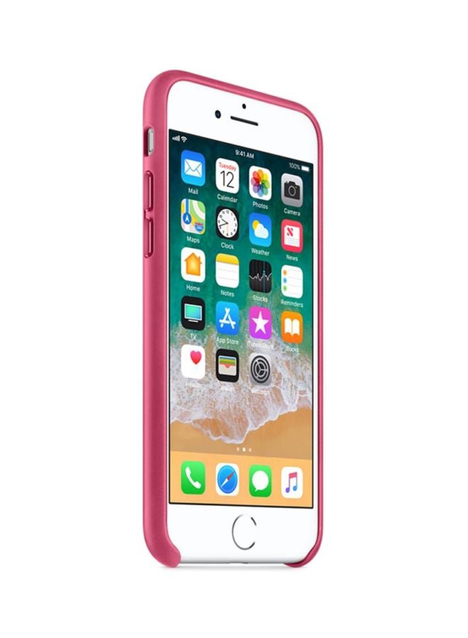 Apple Leather Case For iPhone 8/iPhone 7 Pink Fuchsia - Image 3