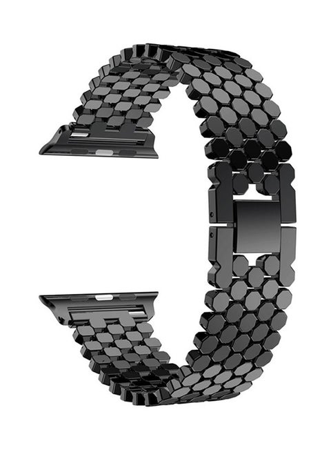 Replacement Band Loop Strap For Apple Watch Series 4 44mm Black