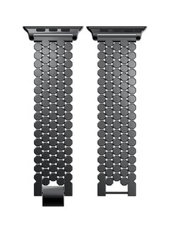 Voberry Replacement Band Loop Strap For Apple Watch Series 4 44mm Black  - Image 2