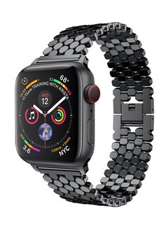 Voberry Replacement Band Loop Strap For Apple Watch Series 4 44mm Black  - Image 4